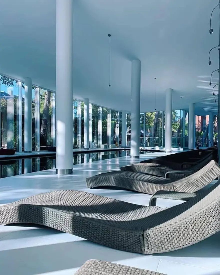 Baigtos įtempiamos lubos SPA erdvėje